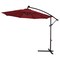 Costway 10' Hanging Solar LED Umbrella Patio Sun Shade Offset Market